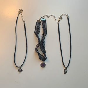 Choker necklace 3-pack
